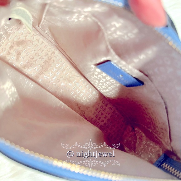 💎KATE SPADE Grove Street Millie RARE Alice Blue Periwinkle Crossbody bag purse - Picture 9 of 10